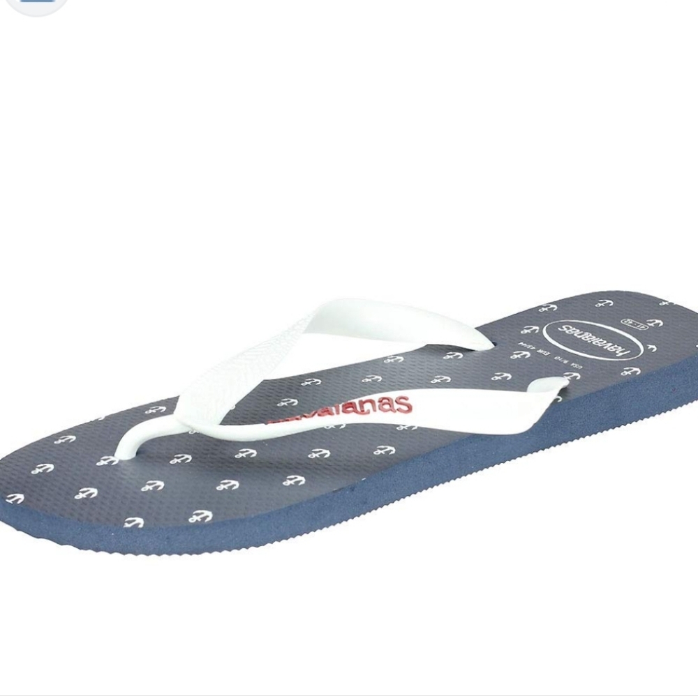 NWT Men's Havaianas Nautical Navy Flip-flops - Picture 4 of 6